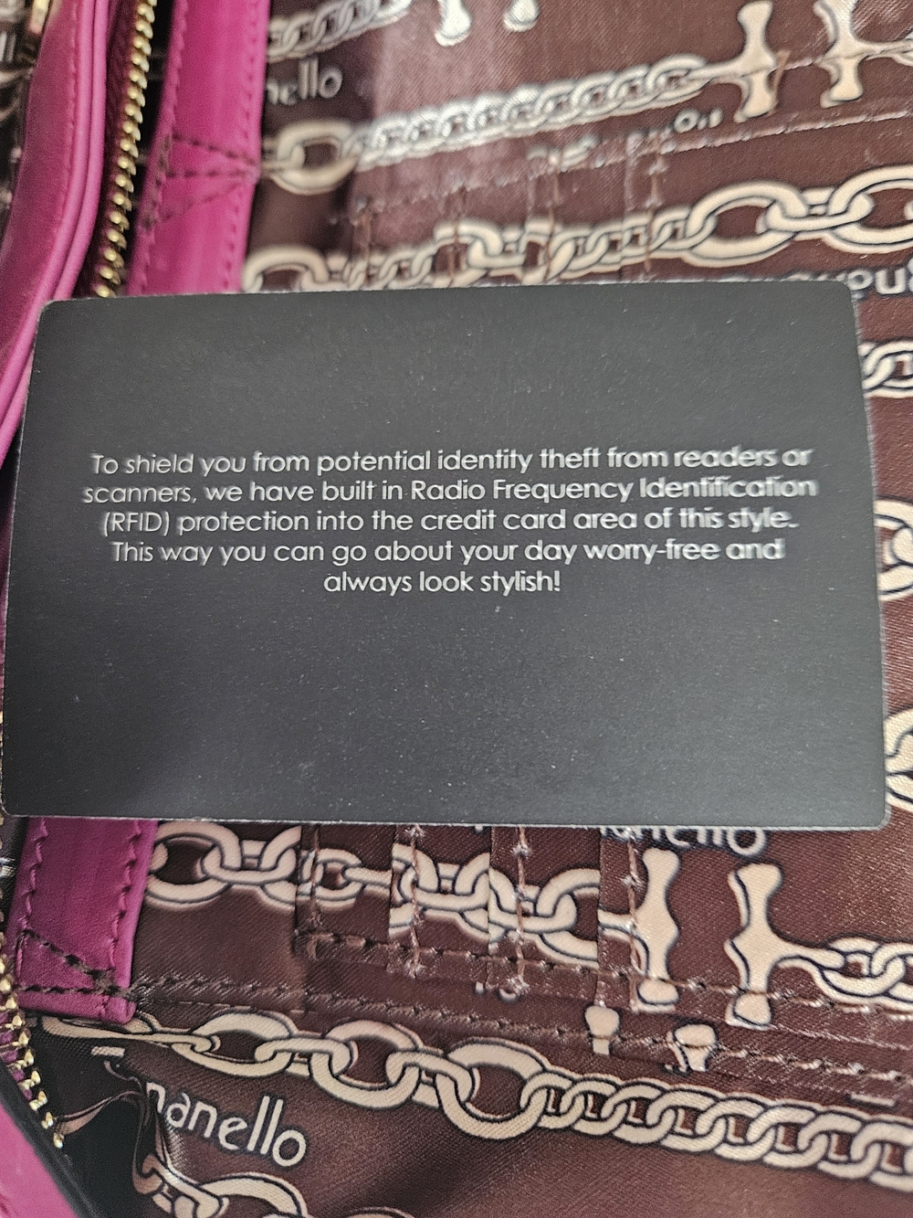 Tignanello Triple Entry Pink Leather Shopper - Picture 8 of 9